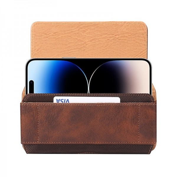 Men Genuine Leather Waist Pack Thick Cowhide Waist Bags Functional Leather Shoulder Bag  Mini Travel Chest Bag Phone Pack