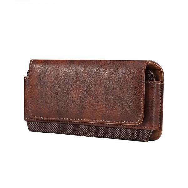 Men Genuine Leather Waist Pack Thick Cowhide Waist Bags Functional Leather Shoulder Bag  Mini Travel Chest Bag Phone Pack