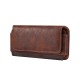 Men Genuine Leather Waist Pack Thick Cowhide Waist Bags Functional Leather Shoulder Bag  Mini Travel Chest Bag Phone Pack