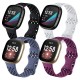 4 Pack Smart Watch Band Compatible with Fitbit Versa 3 Sense Versa 4 Sense 2 Silicone Smartwatch Strap Waterproof Adjustable Sport Band Replacement Wristband 4 Pack Smart Watch Band Compatible with Fitbit Versa 3 Sense Versa 4 Sense 2 Silicone Smartwatch Strap Waterproof Adjustable Sport Band Replacement Wristband