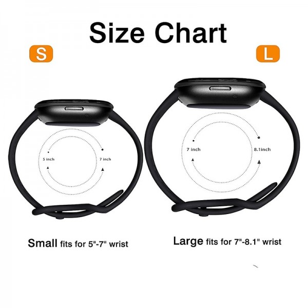 4 Pack Smart Watch Band Compatible with Fitbit Versa 3 Sense Versa 4 Sense 2 Silicone Smartwatch Strap Waterproof Adjustable Sport Band Replacement Wristband 4 Pack Smart Watch Band Compatible with Fitbit Versa 3 Sense Versa 4 Sense 2 Silicone Smartwatch Strap Waterproof Adjustable Sport Band Replacement Wristband