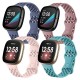 4 Pack Smart Watch Band Compatible with Fitbit Versa 3 Sense Versa 4 Sense 2 Silicone Smartwatch Strap Waterproof Adjustable Sport Band Replacement Wristband 4 Pack Smart Watch Band Compatible with Fitbit Versa 3 Sense Versa 4 Sense 2 Silicone Smartwatch Strap Waterproof Adjustable Sport Band Replacement Wristband