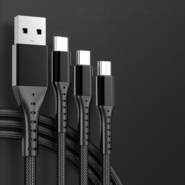 Multi Charging Cable 3.9ft USB A to Lightning / micro / USB C 5 A Charging Cable Fast Charging High Data Transfer Nylon Braided Durable 3 in 1 For Macbook iPad Samsung Phone Accessory Multi Charging Cable 3.9ft USB A to Lightning / micro / USB C 5 A Charging Cable Fast Charging High Data Transfer Nylon Braided Durable 3 in 1 For Macbook iPad Samsung Phone Accessory