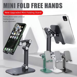 Phone Stand Cell phone tablet universal three-stage foldable lift Flexible Table Desktop Adjustable Cell Smartphone Stand Phone Stand Cell phone tablet universal three-stage foldable lift Flexible Table Desktop Adjustable Cell Smartphone Stand