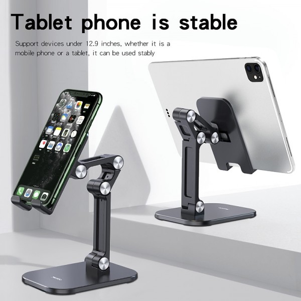 Phone Stand Cell phone tablet universal three-stage foldable lift Flexible Table Desktop Adjustable Cell Smartphone Stand