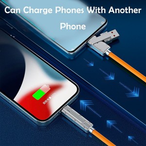 1 Pack Multi Charging Cable 3.3ft USB C to USB C / Lightning USB A to micro USB / USB C 6 A Charging Cable Fast Charging High Data Transfer Durable 4 in 1 Easy carry For Macbook iPad Samsung Phone