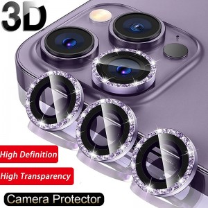 1 Set Camera Lens Protector For Apple iPhone 15 Pro Max Plus iPhone 14 13 12 11 Pro Max Mini SE X XR XS Max 8 7 Plus Tempered Glass 9H Hardness Anti-Fingerprint High Definition Diamond Scratch Proof