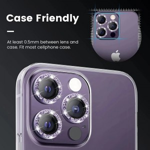 1 Set Camera Lens Protector For Apple iPhone 15 Pro Max Plus iPhone 14 13 12 11 Pro Max Mini SE X XR XS Max 8 7 Plus Tempered Glass 9H Hardness Anti-Fingerprint High Definition Diamond Scratch Proof