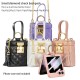 Phone Case For Samsung Galaxy Z Flip 5 Z Flip 4 Z Flip 3 Handbag Purse Back Cover Portable Ring Holder Full Body Protective PU Leather