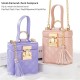 Phone Case For Samsung Galaxy Z Flip 5 Z Flip 4 Z Flip 3 Handbag Purse Back Cover Portable Ring Holder Full Body Protective PU Leather