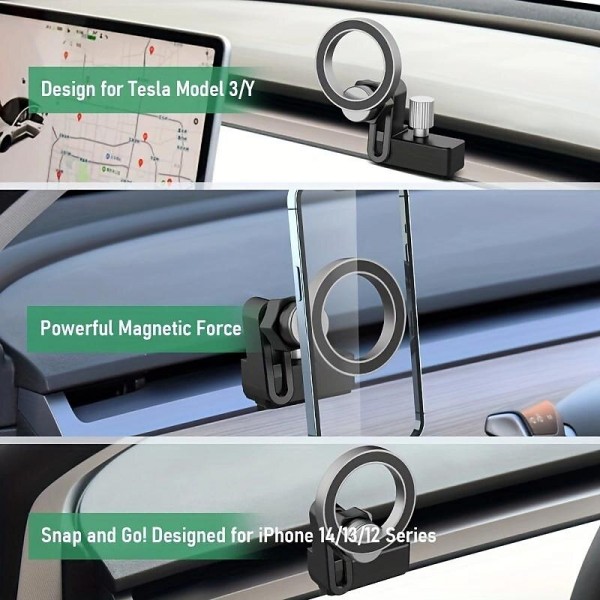 Phone Mount Designed for Model 3 Model Y Magnets Tesla Magnetic Car Vent Holder Fit for Iphone 15 14 13 12 Phone Mount Designed for Model 3 Model Y Magnets Tesla Magnetic Car Vent Holder Fit for Iphone 15 14 13 12