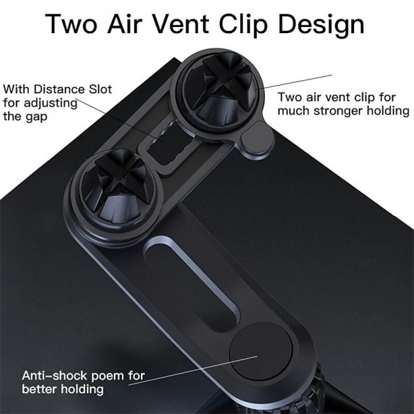 Magnetic Phone Holder Car Phone Mount With 6 Strong Magnets Phone Holder For Car Cell Phone Magnetic Car Mount Holder Compatible With All Smartphones