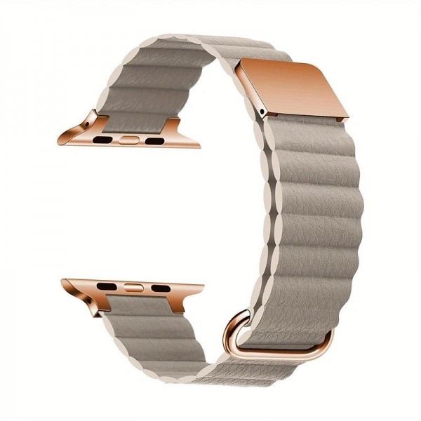 2023 New Genuine Leather Magnetic Loop Bracelet For Apple Watch Series 8 7 6 5 SE - Fashionable & Ultra-Luxurious Replacement Strap For 38/40/42/44/45/49mm Smart Watches 2023 New Genuine Leather Magnetic Loop Bracelet For Apple Watch Series 8 7 6 5 SE - Fashionable & Ultra-Luxurious Replacement Strap For 38/40/42/44/45/49mm Smart Watches