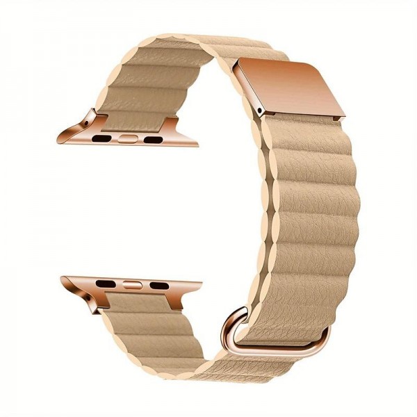 2023 New Genuine Leather Magnetic Loop Bracelet For Apple Watch Series 8 7 6 5 SE - Fashionable & Ultra-Luxurious Replacement Strap For 38/40/42/44/45/49mm Smart Watches 2023 New Genuine Leather Magnetic Loop Bracelet For Apple Watch Series 8 7 6 5 SE - Fashionable & Ultra-Luxurious Replacement Strap For 38/40/42/44/45/49mm Smart Watches