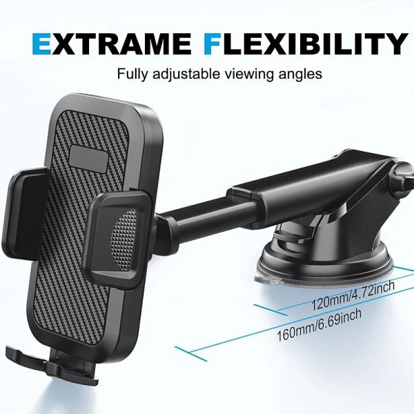 Car Phone Holder Phone Holder With Strong Suction Cup 2-in-1 Phone Holder Dashboard/Windshield Hands-Free For All Mobile Phones Car Phone Holder Phone Holder With Strong Suction Cup 2-in-1 Phone Holder Dashboard/Windshield Hands-Free For All Mobile Phones