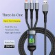 3-in-1 100W Fast Charging Cable Smart Super Fast Charging Support Multi-Interface Charging USB Visual Power Charging Cable Compatible With Apple Samsung OPPO Car Fast Charging Cable 3-in-1 100W Fast Charging Cable Smart Super Fast Charging Support Multi-Interface Charging USB Visual Power Charging Cable Compatible With Apple Samsung OPPO Car Fast Charging Cable