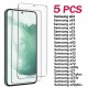 5 pcs Screen Protector For Samsung Galaxy S24 Ultra Plus S23 S22 S21 S20 Ultra Plus FE Tempered Glass 9H Hardness Anti-Fingerprint High Definition Explosion Proof 3D Touch Compatible 5 pcs Screen Protector For Samsung Galaxy S24 Ultra Plus S23 S22 S21 S20 Ultra Plus FE Tempered Glass 9H Hardness Anti-Fingerprint High Definition Explosion Proof 3D Touch Compatible