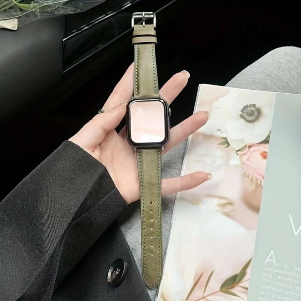 Leather Band Compatible with Apple Watch band 38mm 40mm 41mm 42mm 44mm 45mm 49mm Rugged Luxury Adjustable Genuine Leather Strap Replacement Wristband for iwatch Series Ultra 8 7 SE 6 5 4 3 2 1 Leather Band Compatible with Apple Watch band 38mm 40mm 41mm 42mm 44mm 45mm 49mm Rugged Luxury Adjustable Genuine Leather Strap Replacement Wristband for iwatch Series Ultra 8 7 SE 6 5 4 3 2 1