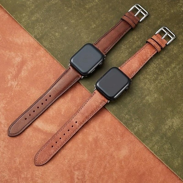 Leather Band Compatible with Apple Watch band 38mm 40mm 41mm 42mm 44mm 45mm 49mm Rugged Luxury Adjustable Genuine Leather Strap Replacement Wristband for iwatch Series Ultra 8 7 SE 6 5 4 3 2 1 Leather Band Compatible with Apple Watch band 38mm 40mm 41mm 42mm 44mm 45mm 49mm Rugged Luxury Adjustable Genuine Leather Strap Replacement Wristband for iwatch Series Ultra 8 7 SE 6 5 4 3 2 1