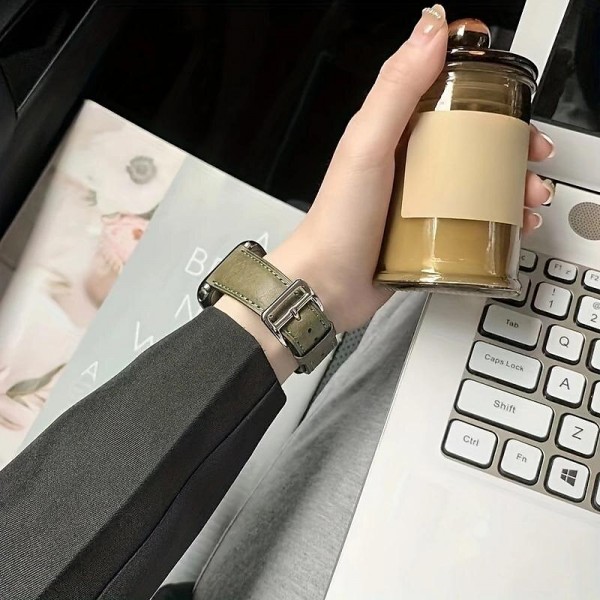 Leather Band Compatible with Apple Watch band 38mm 40mm 41mm 42mm 44mm 45mm 49mm Rugged Luxury Adjustable Genuine Leather Strap Replacement Wristband for iwatch Series Ultra 8 7 SE 6 5 4 3 2 1 Leather Band Compatible with Apple Watch band 38mm 40mm 41mm 42mm 44mm 45mm 49mm Rugged Luxury Adjustable Genuine Leather Strap Replacement Wristband for iwatch Series Ultra 8 7 SE 6 5 4 3 2 1