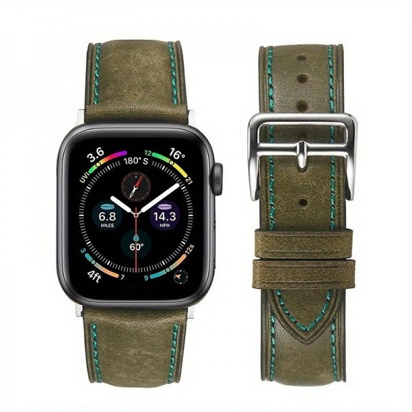 Leather Band Compatible with Apple Watch band 38mm 40mm 41mm 42mm 44mm 45mm 49mm Rugged Luxury Adjustable Genuine Leather Strap Replacement Wristband for iwatch Series Ultra 8 7 SE 6 5 4 3 2 1 Leather Band Compatible with Apple Watch band 38mm 40mm 41mm 42mm 44mm 45mm 49mm Rugged Luxury Adjustable Genuine Leather Strap Replacement Wristband for iwatch Series Ultra 8 7 SE 6 5 4 3 2 1