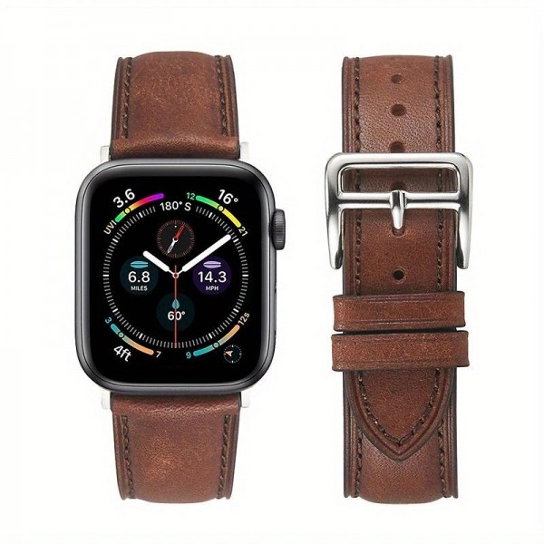Leather Band Compatible with Apple Watch band 38mm 40mm 41mm 42mm 44mm 45mm 49mm Rugged Luxury Adjustable Genuine Leather Strap Replacement Wristband for iwatch Series Ultra 8 7 SE 6 5 4 3 2 1 Leather Band Compatible with Apple Watch band 38mm 40mm 41mm 42mm 44mm 45mm 49mm Rugged Luxury Adjustable Genuine Leather Strap Replacement Wristband for iwatch Series Ultra 8 7 SE 6 5 4 3 2 1