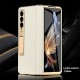 Phone Case For Samsung Galaxy Z Fold 5 Z Fold 4 Z Fold 3 Back Cover Camera Lens Protector Kickstand Shockproof Retro Genuine Leather Phone Case For Samsung Galaxy Z Fold 5 Z Fold 4 Z Fold 3 Back Cover Camera Lens Protector Kickstand Shockproof Retro Genuine Leather