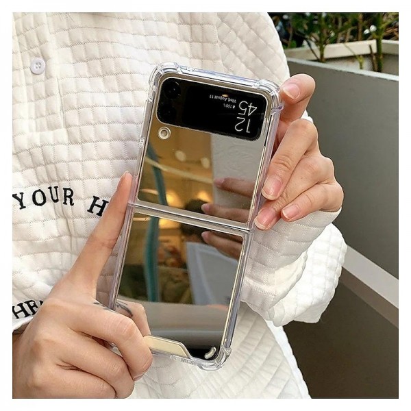 Make Up Mirror for Samsung Z Flip 5 Case Luxury Shockproof for Samsung Galaxy Z Flip 4 Z Flip3 Z Flip 2 Slim Hard Cover
