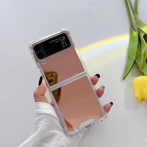 Make Up Mirror for Samsung Z Flip 5 Case Luxury Shockproof for Samsung Galaxy Z Flip 4 Z Flip3 Z Flip 2 Slim Hard Cover