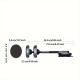 Magnetic Phone Holder For Car  Built-in 6 Strong Magnets &amp; Reusable Washable Strong Suction Car Phone Holder Mount Dashboard Windshield Cell Phone Holder Phone Stand For Car Fit For All Smartphone