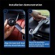 Magnetic Phone Holder For Car  Built-in 6 Strong Magnets &amp; Reusable Washable Strong Suction Car Phone Holder Mount Dashboard Windshield Cell Phone Holder Phone Stand For Car Fit For All Smartphone