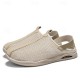 Men's Sandals Loafers & Slip-Ons Retro Walking Casual Daily Leather Comfortable Booties / Ankle Boots Loafer Black Khaki Spring Fall Men's Sandals Loafers & Slip-Ons Retro Walking Casual Daily Leather Comfortable Booties / Ankle Boots Loafer Black Khaki Spring Fall