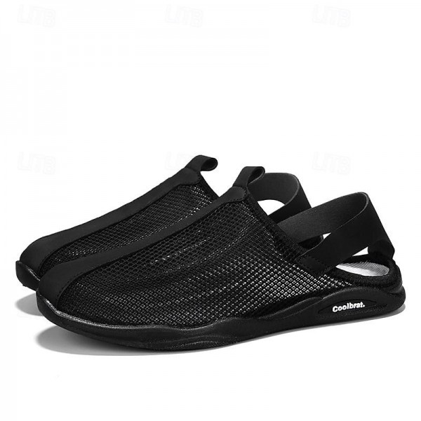 Men's Sandals Loafers & Slip-Ons Retro Walking Casual Daily Leather Comfortable Booties / Ankle Boots Loafer Black Khaki Spring Fall Men's Sandals Loafers & Slip-Ons Retro Walking Casual Daily Leather Comfortable Booties / Ankle Boots Loafer Black Khaki Spring Fall