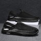 Men's Sandals Loafers & Slip-Ons Retro Walking Casual Daily Leather Comfortable Booties / Ankle Boots Loafer Black Khaki Spring Fall Men's Sandals Loafers & Slip-Ons Retro Walking Casual Daily Leather Comfortable Booties / Ankle Boots Loafer Black Khaki Spring Fall