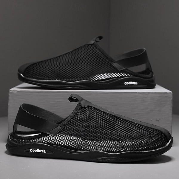Men's Sandals Loafers & Slip-Ons Retro Walking Casual Daily Leather Comfortable Booties / Ankle Boots Loafer Black Khaki Spring Fall Men's Sandals Loafers & Slip-Ons Retro Walking Casual Daily Leather Comfortable Booties / Ankle Boots Loafer Black Khaki Spring Fall