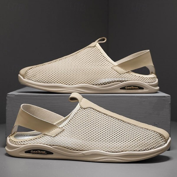 Men's Sandals Loafers & Slip-Ons Retro Walking Casual Daily Leather Comfortable Booties / Ankle Boots Loafer Black Khaki Spring Fall Men's Sandals Loafers & Slip-Ons Retro Walking Casual Daily Leather Comfortable Booties / Ankle Boots Loafer Black Khaki Spring Fall