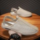 Men's Sandals Loafers & Slip-Ons Retro Walking Casual Daily Leather Comfortable Booties / Ankle Boots Loafer Black Khaki Spring Fall Men's Sandals Loafers & Slip-Ons Retro Walking Casual Daily Leather Comfortable Booties / Ankle Boots Loafer Black Khaki Spring Fall