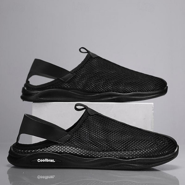 Men's Sandals Loafers & Slip-Ons Retro Walking Casual Daily Leather Comfortable Booties / Ankle Boots Loafer Black Khaki Spring Fall Men's Sandals Loafers & Slip-Ons Retro Walking Casual Daily Leather Comfortable Booties / Ankle Boots Loafer Black Khaki Spring Fall