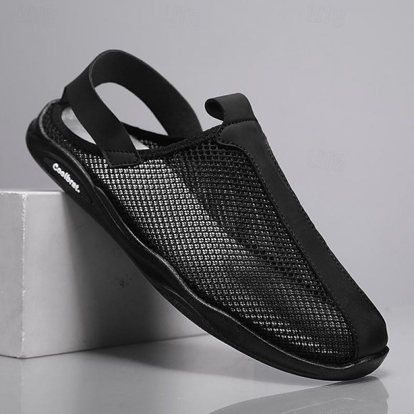 Men's Sandals Loafers & Slip-Ons Retro Walking Casual Daily Leather Comfortable Booties / Ankle Boots Loafer Black Khaki Spring Fall Men's Sandals Loafers & Slip-Ons Retro Walking Casual Daily Leather Comfortable Booties / Ankle Boots Loafer Black Khaki Spring Fall
