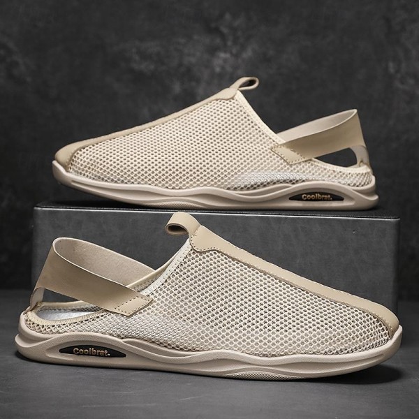 Men's Sandals Loafers & Slip-Ons Retro Walking Casual Daily Leather Comfortable Booties / Ankle Boots Loafer Black Khaki Spring Fall Men's Sandals Loafers & Slip-Ons Retro Walking Casual Daily Leather Comfortable Booties / Ankle Boots Loafer Black Khaki Spring Fall