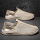 Men's Sandals Loafers & Slip-Ons Retro Walking Casual Daily Leather Comfortable Booties / Ankle Boots Loafer Black Khaki Spring Fall Men's Sandals Loafers & Slip-Ons Retro Walking Casual Daily Leather Comfortable Booties / Ankle Boots Loafer Black Khaki Spring Fall