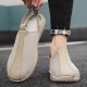 Men's Sandals Loafers & Slip-Ons Retro Walking Casual Daily Leather Comfortable Booties / Ankle Boots Loafer Black Khaki Spring Fall Men's Sandals Loafers & Slip-Ons Retro Walking Casual Daily Leather Comfortable Booties / Ankle Boots Loafer Black Khaki Spring Fall