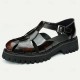 Men's Sandals Leather Shoes Fishermen sandals Leather Italian Full-Grain Cowhide Breathable Comfortable Slip Resistant Lace-up Black Coffee Men's Sandals Leather Shoes Fishermen sandals Leather Italian Full-Grain Cowhide Breathable Comfortable Slip Resistant Lace-up Black Coffee