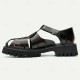 Men's Sandals Leather Shoes Fishermen sandals Leather Italian Full-Grain Cowhide Breathable Comfortable Slip Resistant Lace-up Black Coffee Men's Sandals Leather Shoes Fishermen sandals Leather Italian Full-Grain Cowhide Breathable Comfortable Slip Resistant Lace-up Black Coffee