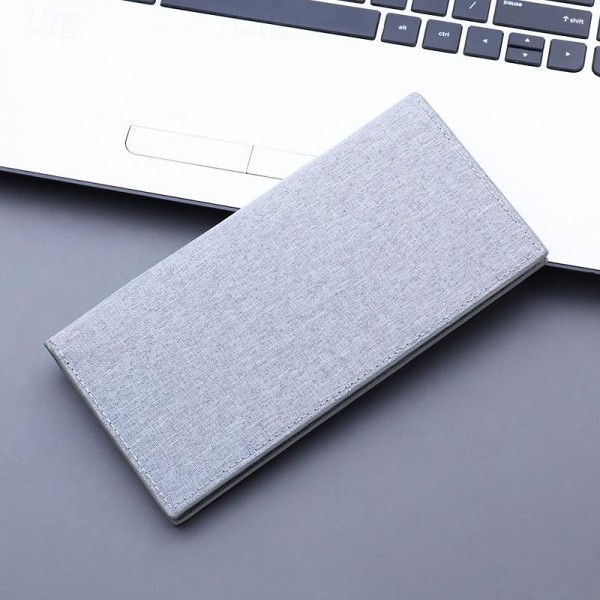 Men's Wallet Credit Card Holder Wallet PU Leather Office Daily Large Capacity Solid Color Black Blue Light Grey Men's Wallet Credit Card Holder Wallet PU Leather Office Daily Large Capacity Solid Color Black Blue Light Grey