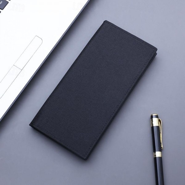 Men's Wallet Credit Card Holder Wallet PU Leather Office Daily Large Capacity Solid Color Black Blue Light Grey Men's Wallet Credit Card Holder Wallet PU Leather Office Daily Large Capacity Solid Color Black Blue Light Grey