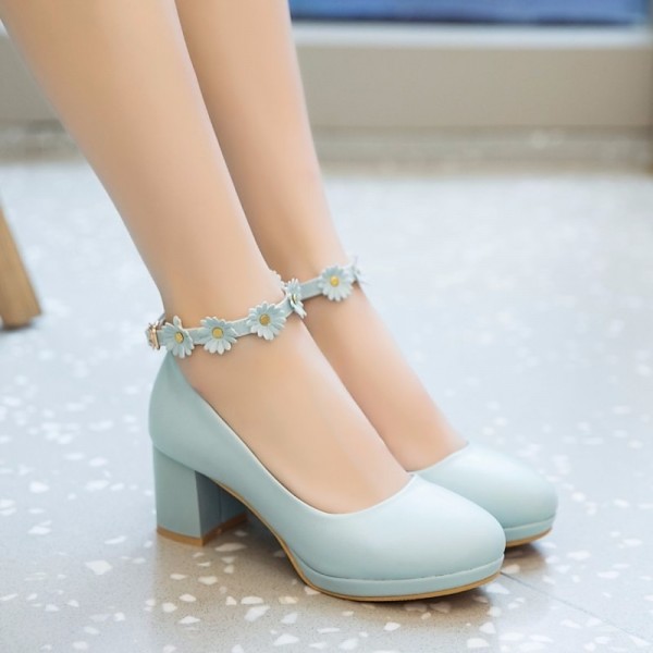 Girls' Heels Flower Girl Shoes Tiny Heels for Teens Christmas PU Little Kids(4-7ys) Big Kids(7years +) Party White Blue Pink Spring & Fall Girls' Heels Flower Girl Shoes Tiny Heels for Teens Christmas PU Little Kids(4-7ys) Big Kids(7years +) Party White Blue Pink Spring & Fall