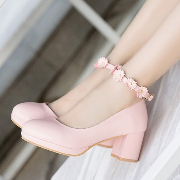 Girls' Heels Flower Girl Shoes Tiny Heels for Teens Christmas PU Little Kids(4-7ys) Big Kids(7years +) Party White Blue Pink Spring & Fall Girls' Heels Flower Girl Shoes Tiny Heels for Teens Christmas PU Little Kids(4-7ys) Big Kids(7years +) Party White Blue Pink Spring & Fall