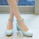 Girls' Heels Flower Girl Shoes Tiny Heels for Teens Christmas PU Little Kids(4-7ys) Big Kids(7years +) Party White Blue Pink Spring & Fall Girls' Heels Flower Girl Shoes Tiny Heels for Teens Christmas PU Little Kids(4-7ys) Big Kids(7years +) Party White Blue Pink Spring & Fall