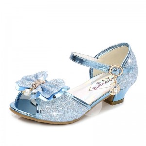 Girls&#039; Sandals Glitters Princess Shoes Synthetics Glitter Crystal Sequined Jeweled Big Kids(7years +) Little Kids(4-7ys) Toddler(9m-4ys) Daily Crystal Silver Pink Blue Summer
